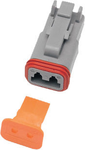 2-WIRE GREY DEUTSCH PLUG & WDGLCK HD