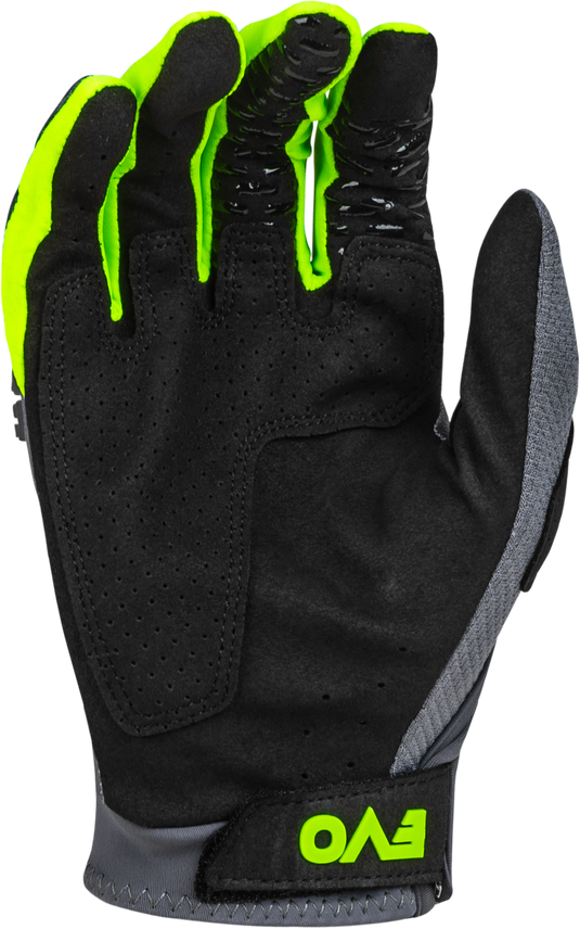 EVOLUTION DST GLOVES CHARCOAL/NEON GREEN SM 377-111S image 2