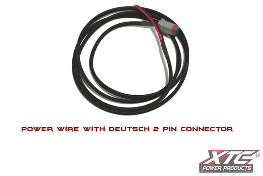 5' 18 GA. POWER WIRE TO 2 PIN DEUTSCH CONNECTOR DT-CABLE-18-5 image 1