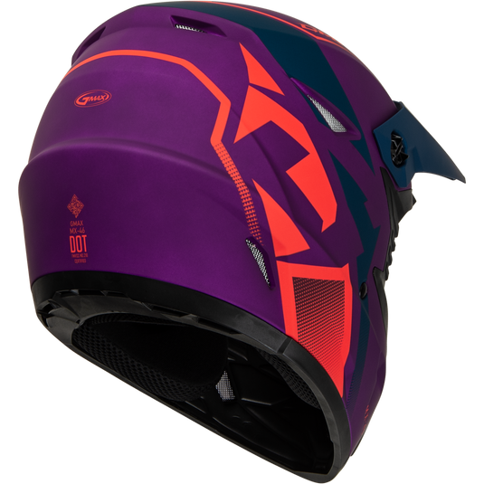 MX-46 COMPOUND HELMET MATTE PURPLE/CORAL/BLUE YM D3464931 image 2