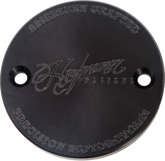 H/D BILLET TIMER COVER BLACK M8 HDB-1011B image 1