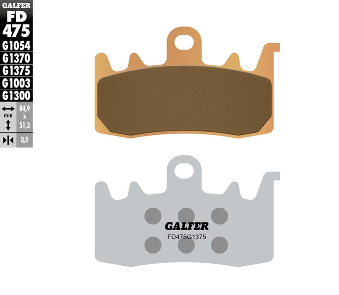 BRAKE PADS SINTERED CERAMIC FD475G1375 FD475G1375 image 1