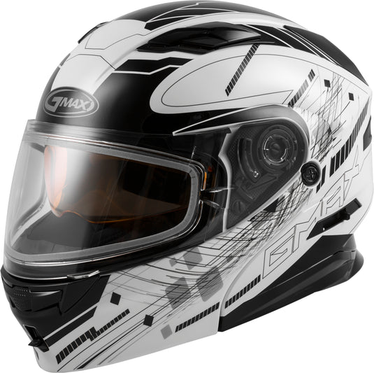 MD-01S MODULAR WIRED SNOW HELMET WHITE/BLACK 3X G2011249D TC-15-ECE image 1