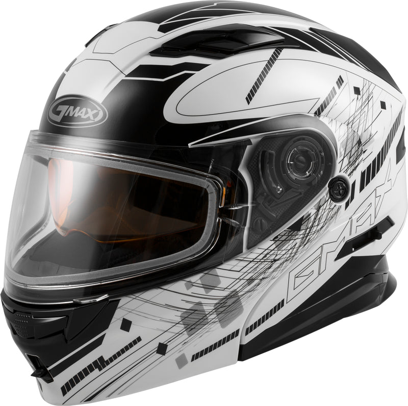Load image into Gallery viewer, MD-01S MODULAR WIRED SNOW HELMET WHITE/BLACK XL G2011247D TC-15-ECE image 1
