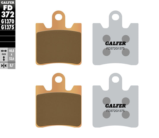 BRAKE PADS SINTERED CERAMIC FD372G1375 FD372G1375 image 1