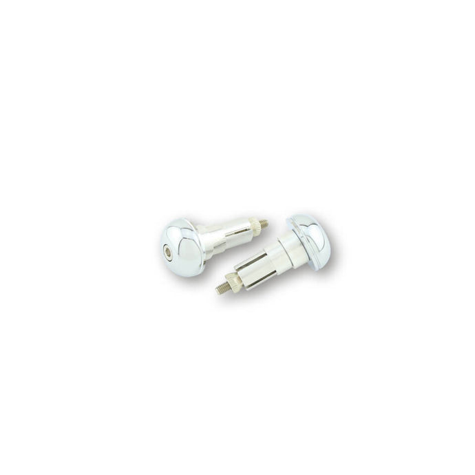 CLASSIC BAR ENDS UNIVERSAL PAIR CHROME 161-061 image 1