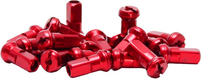 SPOKE NIPPLES RED 98-612R image 1