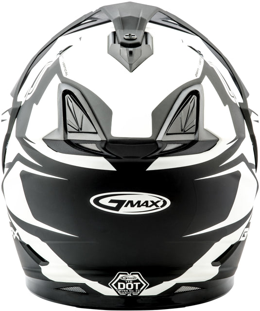 GM-11S DUAL-SPORT VERTICAL SNOW HELMET MATTE BLK/WHITE MD G2111435 F.TC-15 image 4