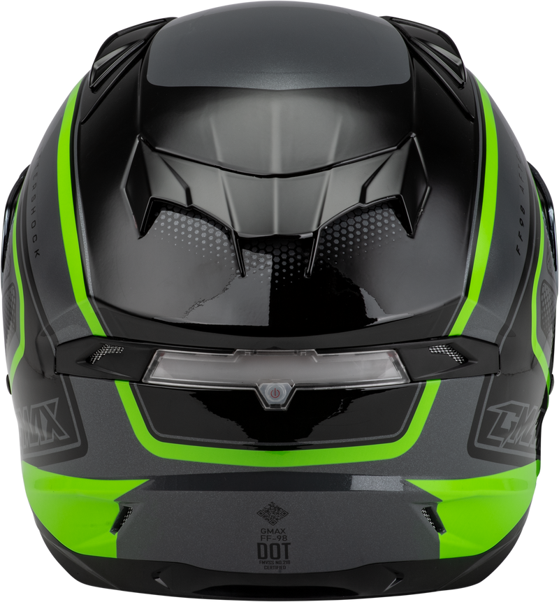 Load image into Gallery viewer, FF-98 AFTERSHOCK HELMET GREY/NEON GREEN MD F1984765-ECE image 4
