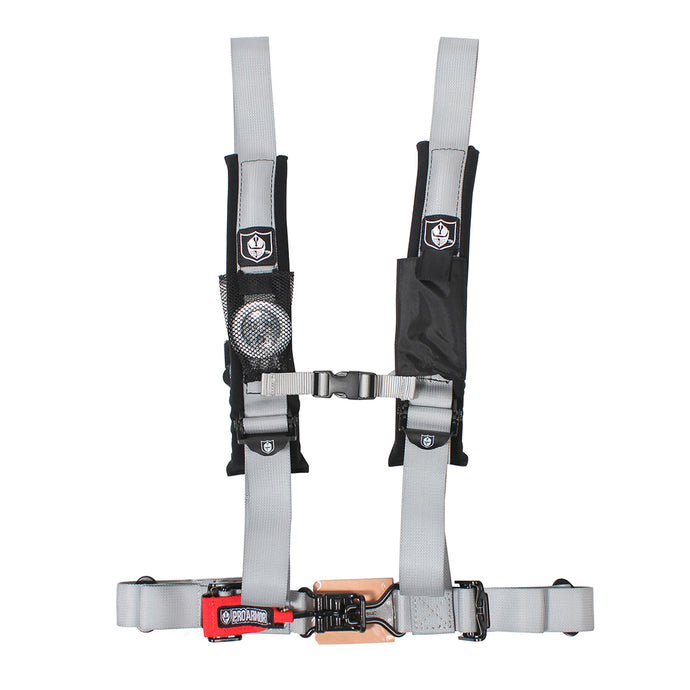 4 PT HARNESS WITH SEWN IN PADS SILVER 2 IN. A114220SV image 1