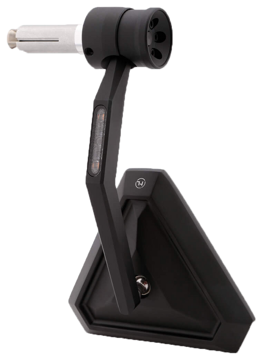 TETRA HANDLEBAR END MIRROR WITH TURN SIGNAL BLACK 301-316 image 1