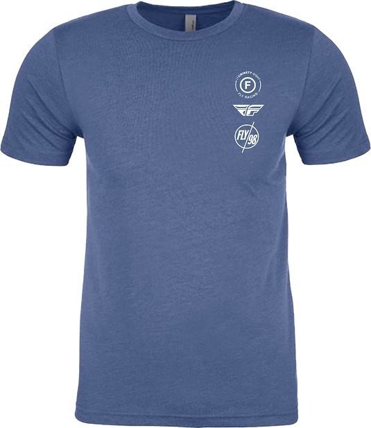 FLY ATOM TEE COOL BLUE HEATHER XL 354-0319X image 1