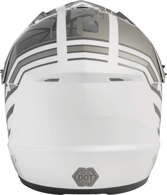 YOUTH MX-46Y OFF-ROAD MEGA HELMET MATTE WHITE/SILVER YM D3462201 image 4