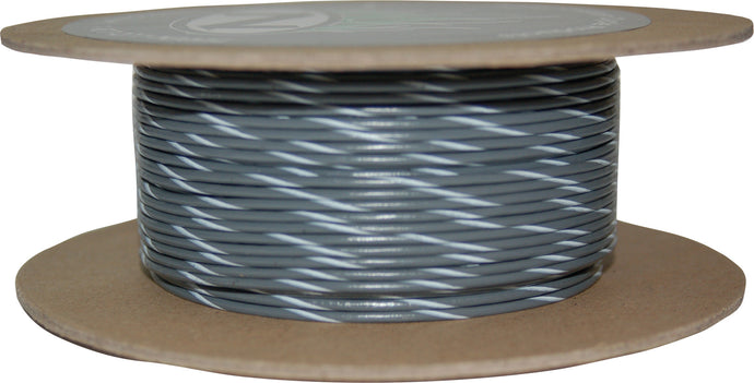 #18-GAUGE GREY/WHITE STRIPE 100' SPOOL OF PRIMARY WIRE NWR-89-100