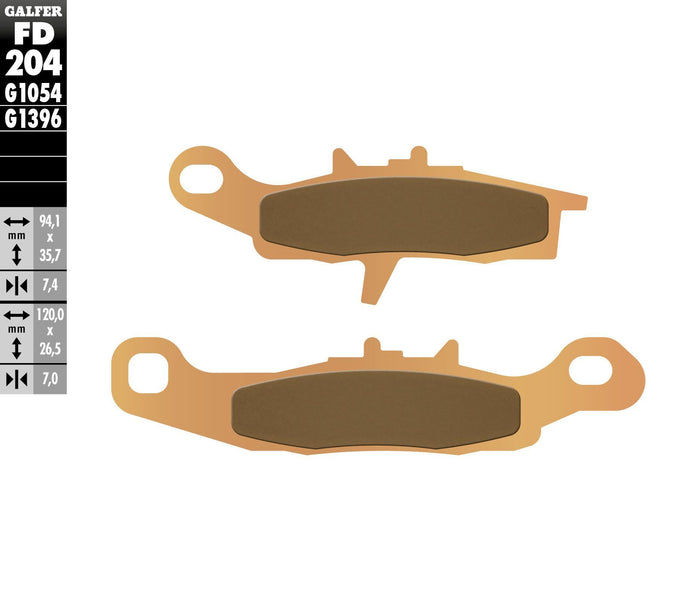 BRAKE PADS SINTERED FD204G1396 FD204G1396 image 1