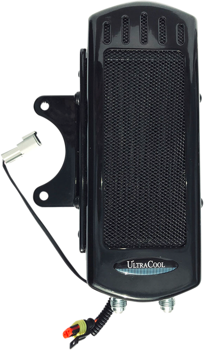 SIDE MOUNT OIL COOLER M8 TOURING `17-23  GLOSS BLK SMT8-1G image 1
