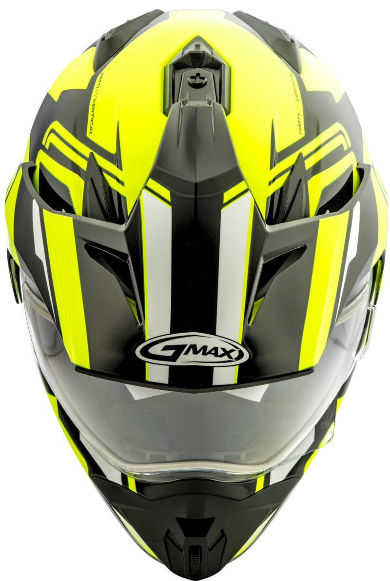 Load image into Gallery viewer, GM-11 DUAL-SPORT VERTICAL SNOW HELMET BLACK/HI-VIS XL G2111687 TC-24 image 5
