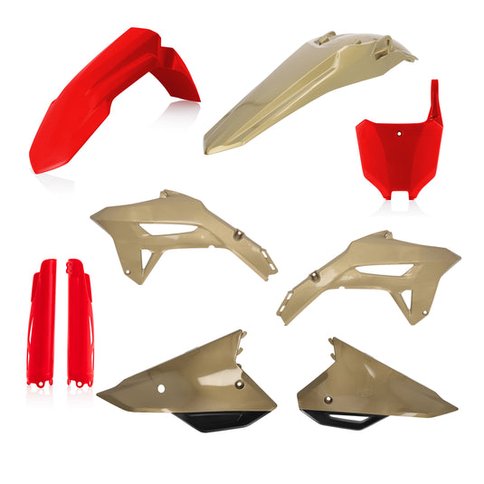 FULL PLASTIC KIT RED/GOLD HON 2858927839 image 1