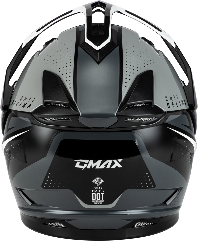 Load image into Gallery viewer, GM-11 DECIMA HELMET BLACK/GREY/WHITE XL A1116457 image 2
