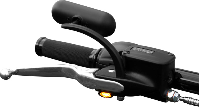 BLACK ELYPSE LED TURN SIGNALS FOR HD M8 SOFTAIL MODELS K68458 image 1