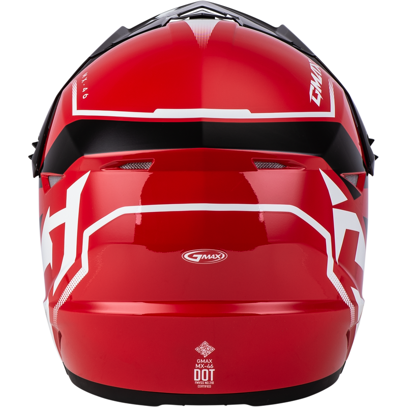 Load image into Gallery viewer, MX-46 COMPOUND HELMET RED/BLACK/WHITE 2X D3464758 image 4
