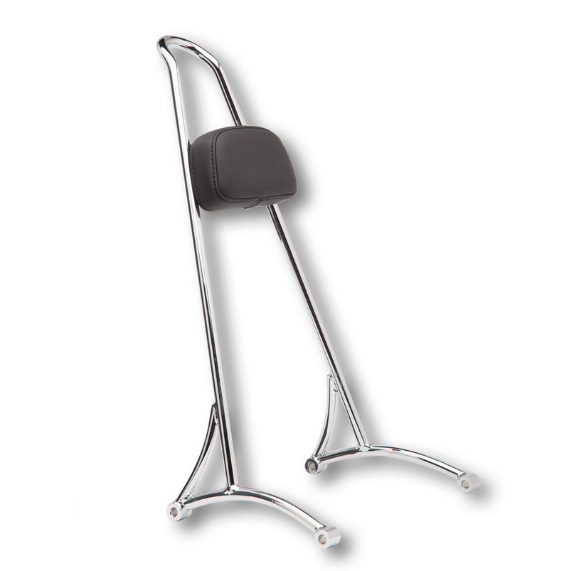 Load image into Gallery viewer, TALL SISSY BAR W/ PAD CHROME DYNA 06-17 B13-1505C image 1
