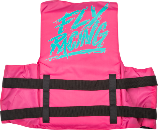 NYLON FLOTATION VEST NEON PINK/TEAL 3X 221-304143X image 2
