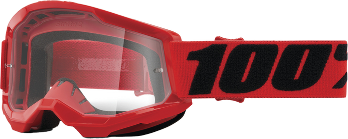 STRATA 2 JUNIOR GOGGLE RED CLEAR LENS 50031-00004 image 1