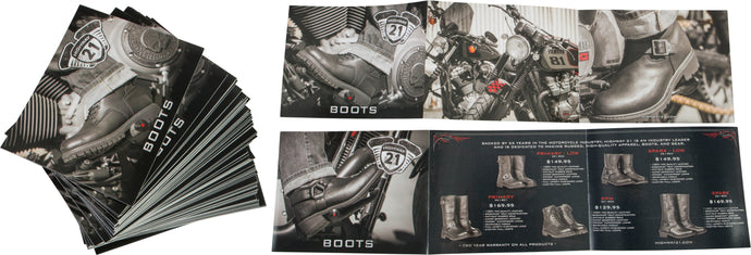 BOOT TRI-FOLD 75/PK HWY 21 BOOT TRI-FOLD image 1
