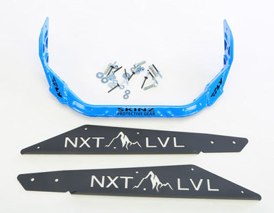 NXT LVL REAR BUMPER BLK/BLU POL AXYS 163 S/M D-NXPRB225-FBK/GBL image 1
