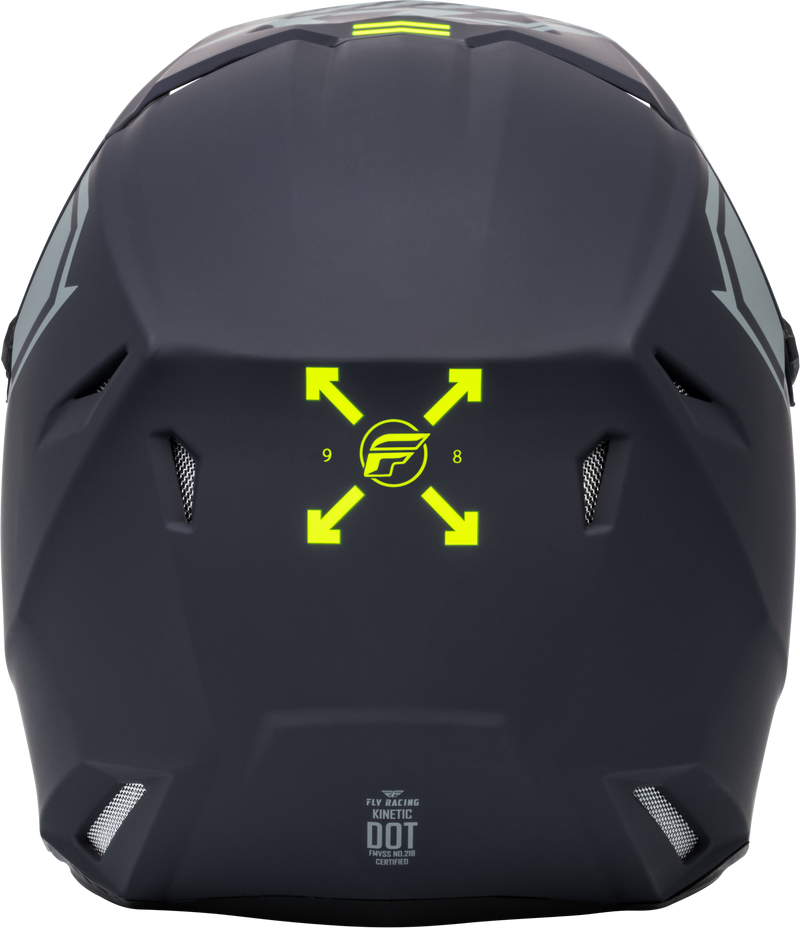 Load image into Gallery viewer, KINETIC MENACE HELMET MATTE GREY/HI-VIS 2X F73-86572X image 2
