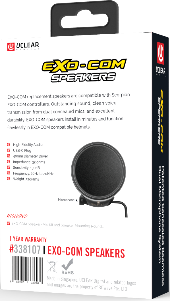 Load image into Gallery viewer, EXO-COM REPLACEMENT SPEAKER/MIC KIT 338107 image 3
