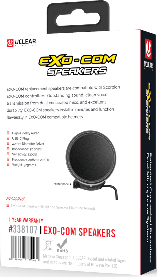 EXO-COM REPLACEMENT SPEAKER/MIC KIT 338107 image 3