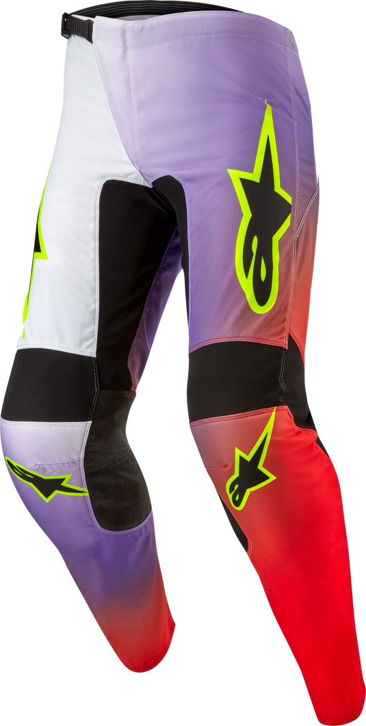FLUID LUCENT PANTS WHT/NEON RD/YLW FLUO SZ 36 3723724-2029-36 image 1
