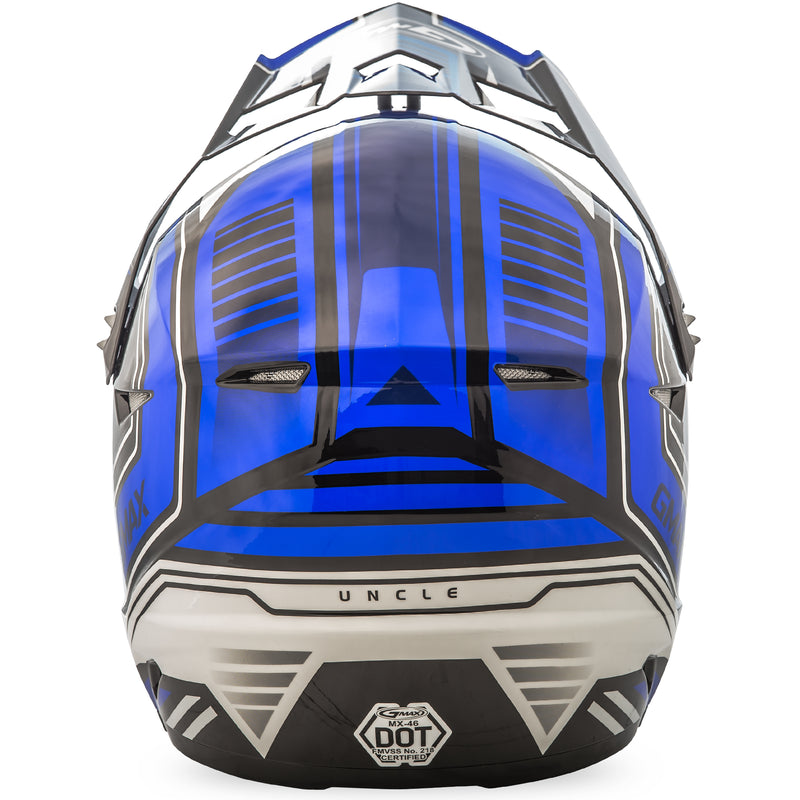 Load image into Gallery viewer, YOUTH MX-46Y OFF-ROAD UNCLE HELMET BLACK/BLUE YM G3467211 TC-2 image 3
