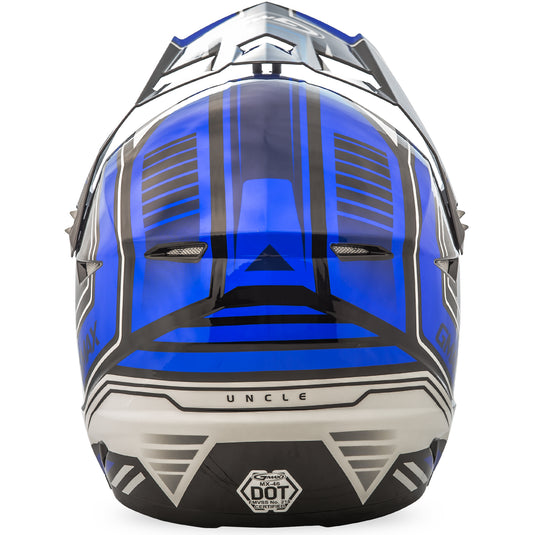 YOUTH MX-46Y OFF-ROAD UNCLE HELMET BLACK/BLUE YM G3467211 TC-2 image 3