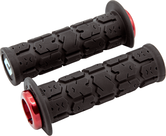 ATV/PWC ROGUE LOCKON GRIP 125MM BLACK/RED J33RGB-R image 1
