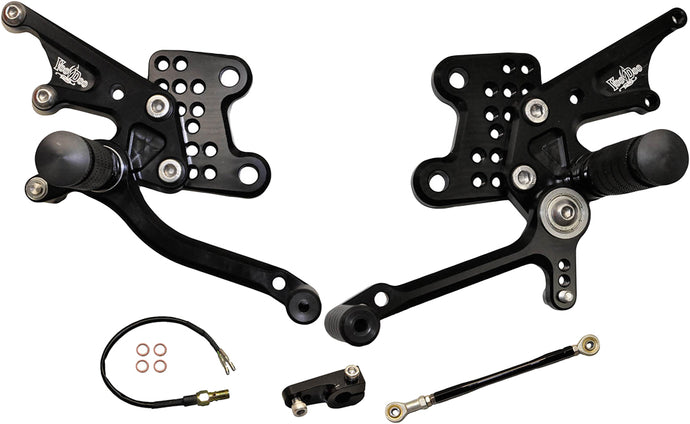 BILLET REAR SET BLACK VRD1336 image 1