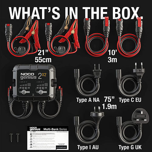 2-BANK 4A BATTERY CHARGER