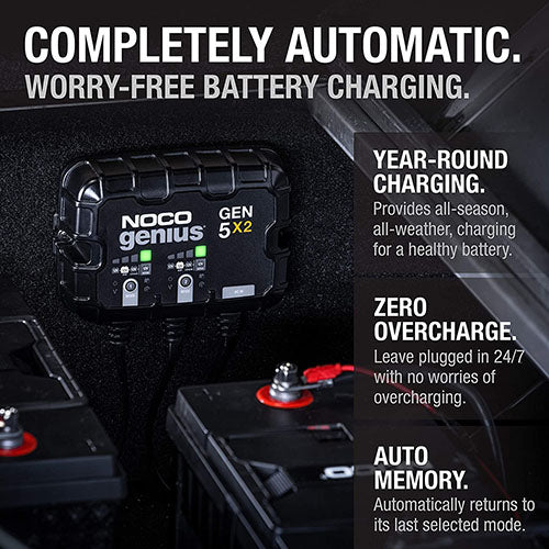 2-BANK 10A ONBOARD BATTERY CHARGER