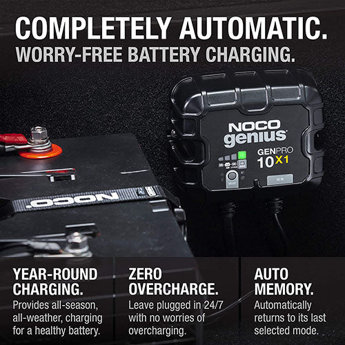 1-BANK 10A ONBOARD BATTERY CHARGER