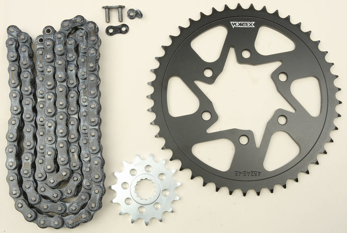 SPROCKET/CHAIN KIT STL/STL 15/45T SIL SX3 520-112L BLK CK6349 image 1