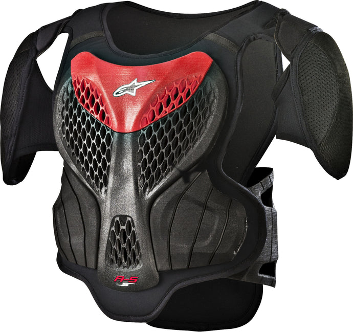 YOUTH A-5 S BODY ARMOR BLACK/RED YS/YM 6740518-13-S/M image 1