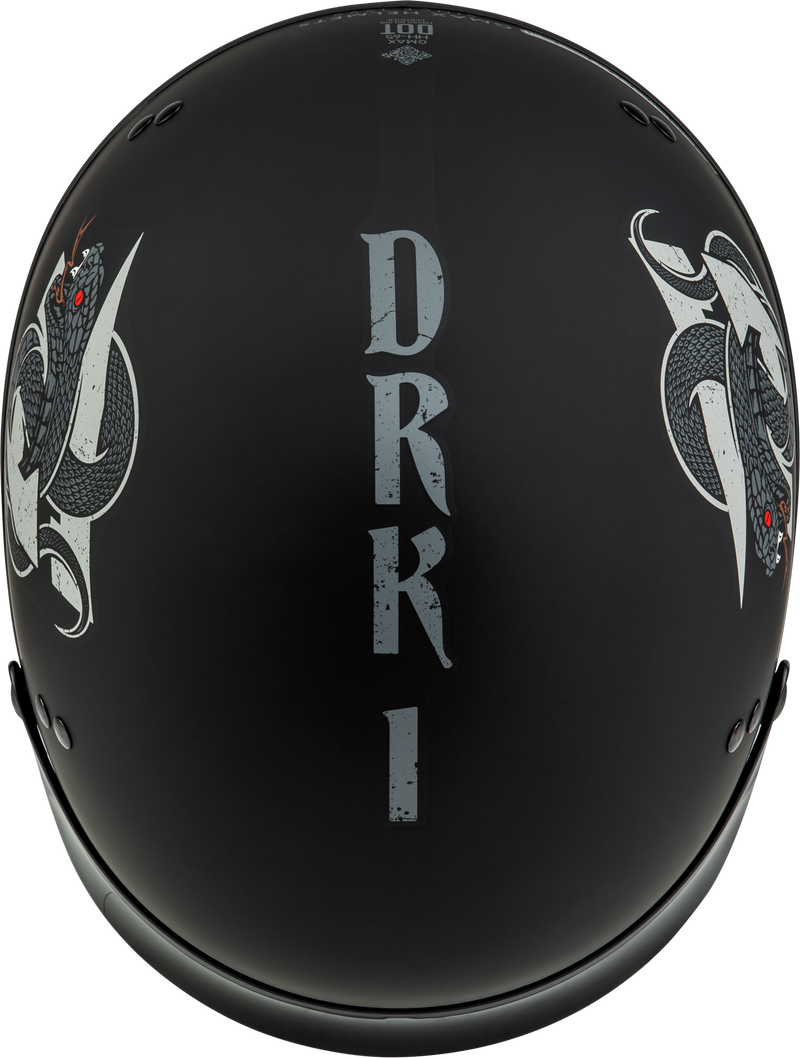 Load image into Gallery viewer, HH-65 DRK1 HELMET W/ PEAK MATTE BLACK/GREY LG H96512506 image 3
