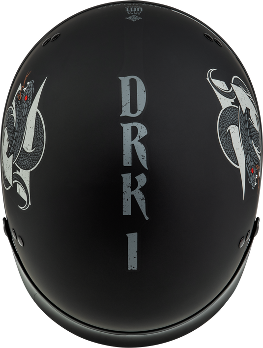 HH-65 DRK1 HELMET W/ PEAK MATTE BLACK/GREY LG H96512506 image 3