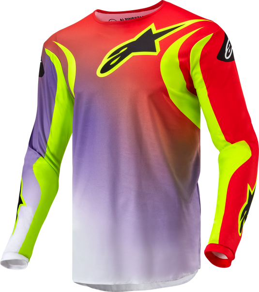 FLUID LUCENT JERSEY WHITE/NEON RED/YELLOW FLUO 2X 3763724-2029-XXL image 1