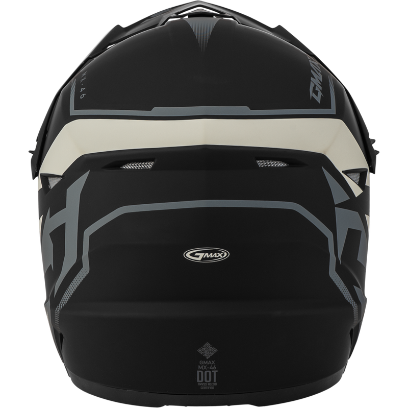 Load image into Gallery viewer, MX-46 COMPOUND HELMET MATTE BLACK/GREY/WHITE YS D3464420 image 4

