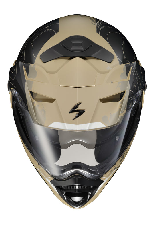 EXO-AT960 MODULAR HELMET TOPOGRAPHIC SAND/BLACK 3X 96-1048 image 2