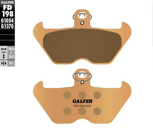 BRAKE PADS SINTERED FD198G1370 FD198G1370 image 1