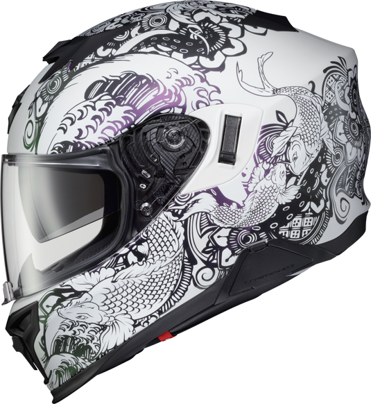 EXO-T520 HELMET NAMA-SUSHI WHITE/CHAMELEON XS T52-1112 image 1